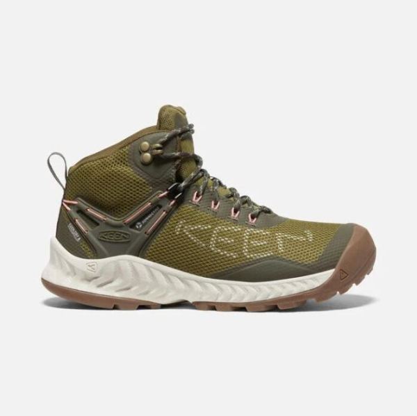 Keen Shoes | Women's NXIS EVO Waterproof Boot-Olive Drab/Birch