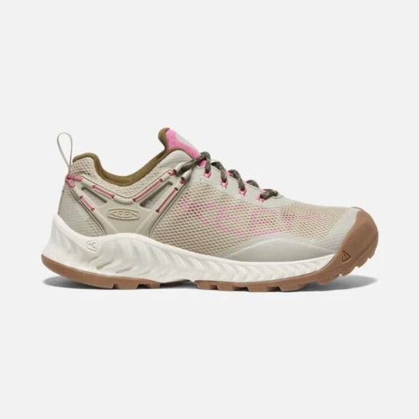 Keen Shoes | Women's NXIS EVO Waterproof Shoe-Plaza Taupe/Ibis Rose - Click Image to Close