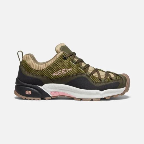 Keen Shoes | Women's Wasatch Crest Vent-Olive Drab/Pink Icing