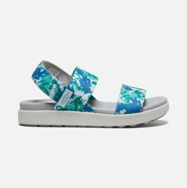 Keen Shoes | Women's Elle Backstrap Sandal-Porcelain/Tie Dye