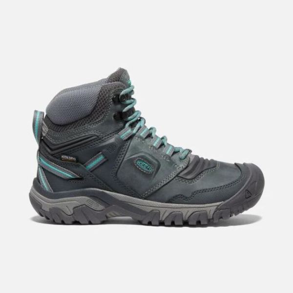 Keen Shoes | Women's Ridge Flex Waterproof Boot-Steel Grey/Porcelain - Click Image to Close