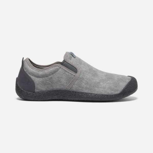 Keen Shoes | Men's Howser Canvas Slip-On-Steel Grey/Magnet