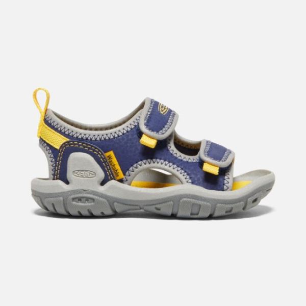 Keen Shoes | Toddlers' Knotch Creek Open-Toe Sandal-Blue Depths/KEEN Yellow