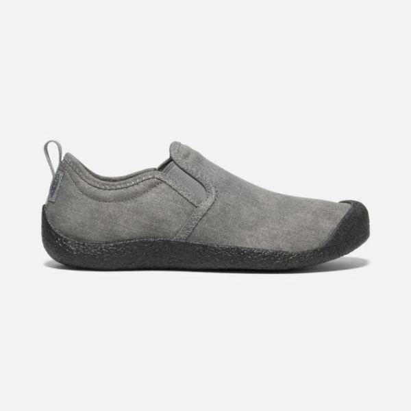 Keen Shoes | Women's Howser Canvas Slip-On-Grey/Black - Click Image to Close