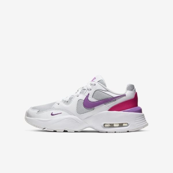 Kids Nike Air Max Fusion | White / Watermelon / Grey Fog / Purple Nebula