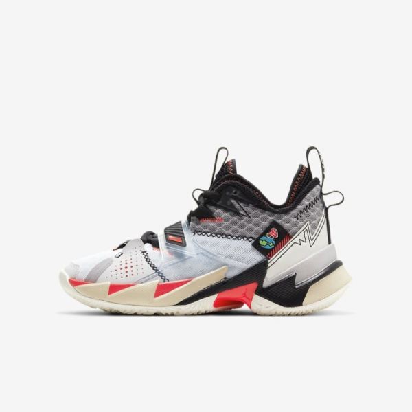 Jordan 'Why Not ' Zer0.3 | White / Black / Metallic Silver / University Red - Click Image to Close