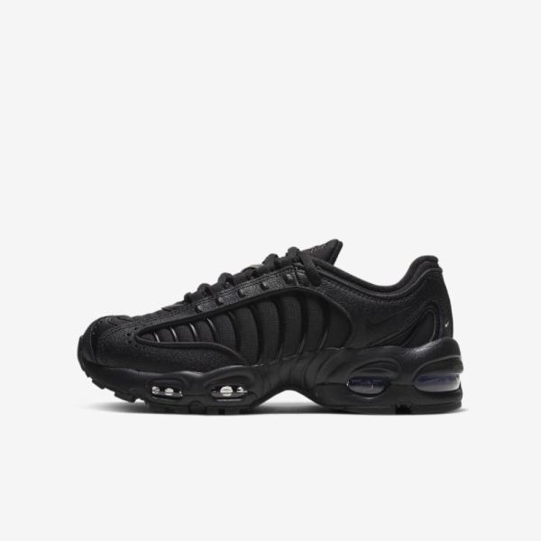 Kids Nike Air Max Tailwind IV | Black / Black / Black