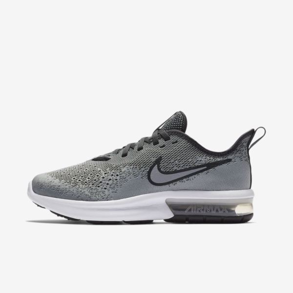 Kids Nike Air Max Sequent 4 | Wolf Grey / Anthracite / White / Wolf Grey - Click Image to Close