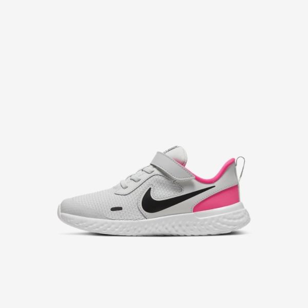 Kids Nike Revolution 5 | Photon Dust / Hyper Pink / White / Black - Click Image to Close