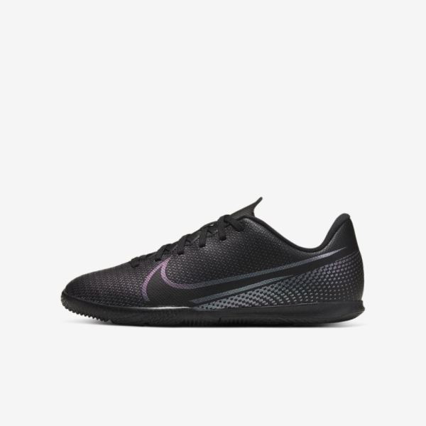 Kids Nike Jr. Mercurial Vapor 13 Club IC | Black / Black - Click Image to Close