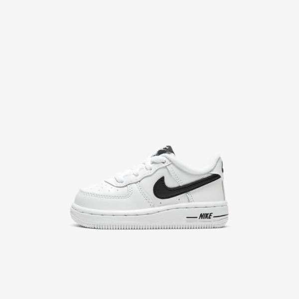 Kids Nike Force 1 | White / Black - Click Image to Close