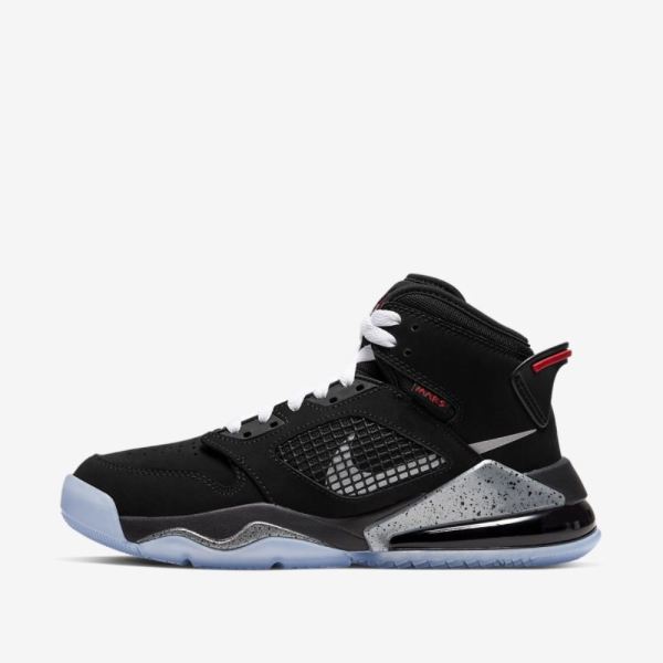 Jordan Mars 270 | Black / Fire Red / White / Reflect Silver - Click Image to Close