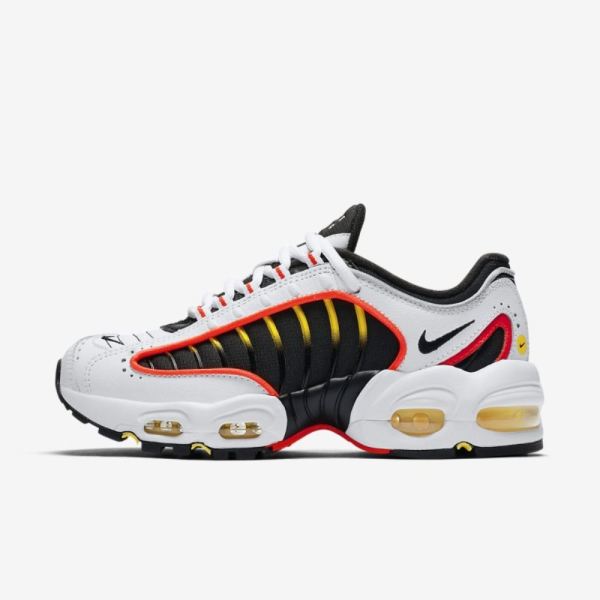 Kids Nike Air Max Tailwind IV | White / Bright Crimson / Chrome Yellow / Black - Click Image to Close