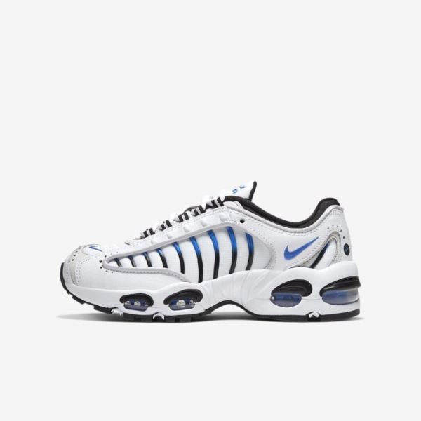 Kids Nike Air Max Tailwind IV | White / Summit White / Vast Grey / Racer Blue - Click Image to Close