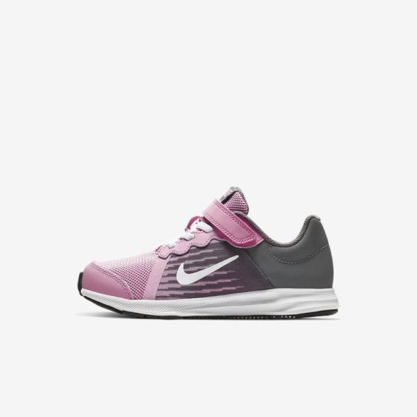 Kids Nike Downshifter 8 | Pink Rise / Gunsmoke / Black / White