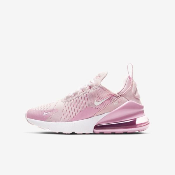 Kids Nike Air Max 270 | Pink Foam / Pink Rise / White - Click Image to Close