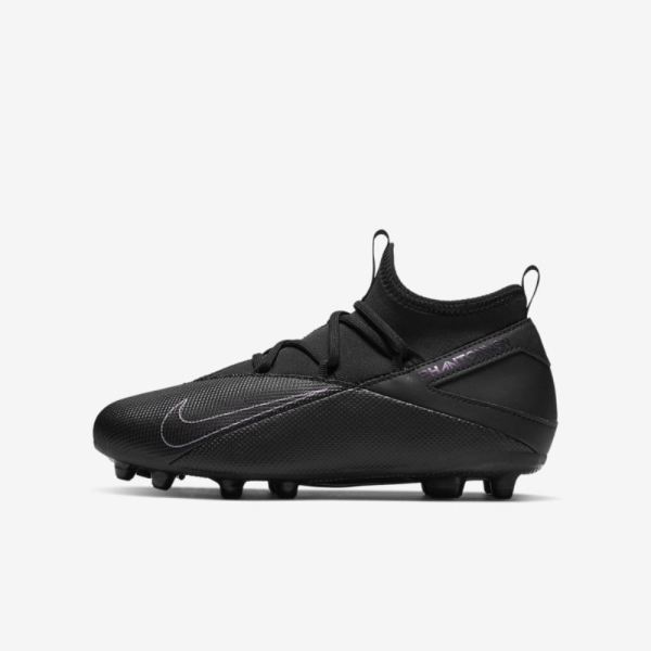 Kids Nike Jr. Phantom Vision 2 Club Dynamic Fit MG | Black / Black