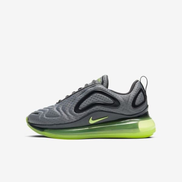 Kids Nike Air Max 720 | Anthracite / Smoke Grey / Electric Green - Click Image to Close