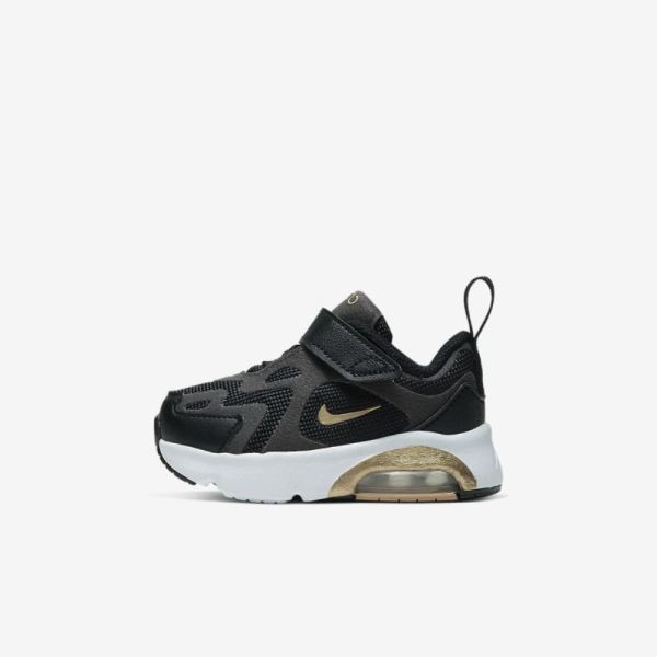 Kids Nike Air Max 200 | Black / Anthracite / White / Metallic Gold