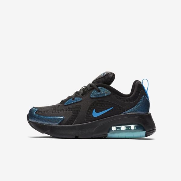 Kids Nike Air Max 200 | Black / Aurora / White / Blue Hero