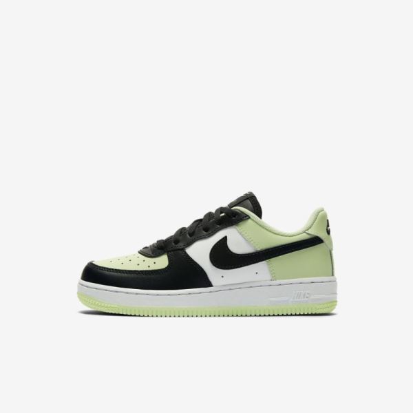 Kids Nike Force 1 Low | Barely Volt / White / Black