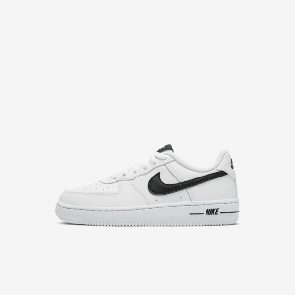 Kids Nike Force 1 | White / Black - Click Image to Close