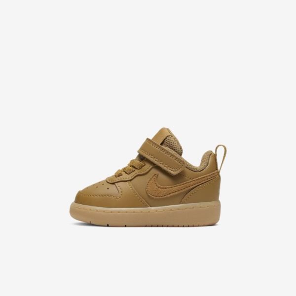 Kids Nike Court Borough Low 2 | Wheat / Gum Light Brown / Wheat