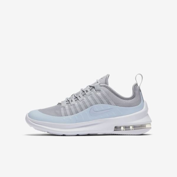 Kids Nike Air Max Axis EP | Wolf Grey / Metallic Dark Grey / White / Celestine Blue - Click Image to Close