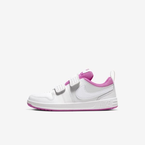 Kids Nike Pico 5 | Platinum Tint / Active Fuchsia / White - Click Image to Close