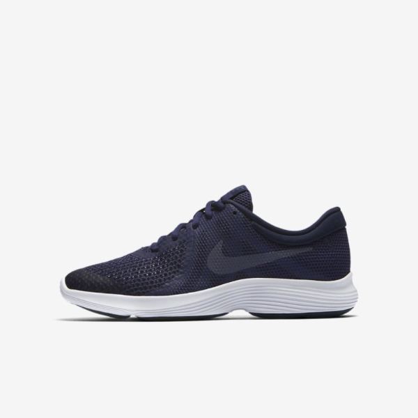 Kids Nike Revolution 4 | Neutral Indigo / Obsidian / Black / Light Carbon - Click Image to Close