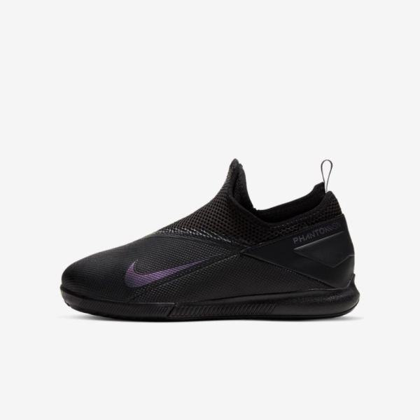 Kids Nike Jr. Phantom Vision 2 Academy Dynamic Fit IC | Black / Black