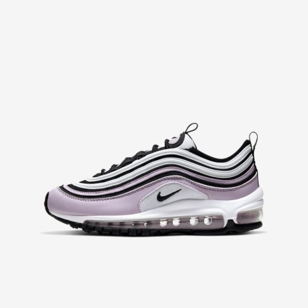 Kids Nike Air Max 97 | Iced Lilac / Photon Dust / White / Black - Click Image to Close