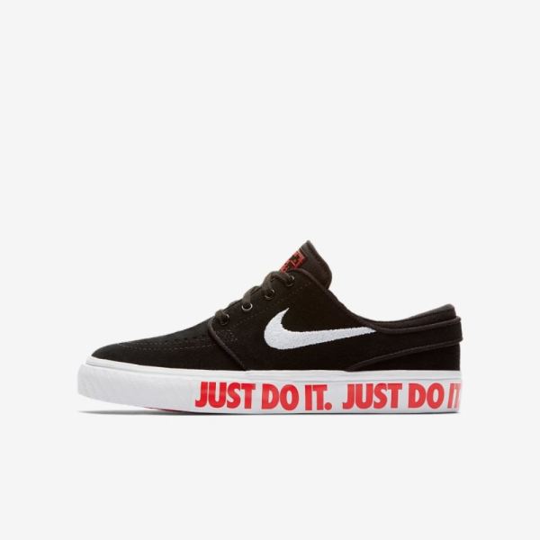 Kids Nike SB Stefan Janoski JDI | Black / Bright Crimson / White