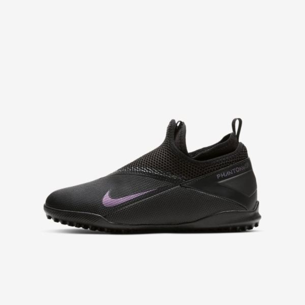 Kids Nike Jr. Phantom Vision 2 Academy Dynamic Fit TF | Black / Black