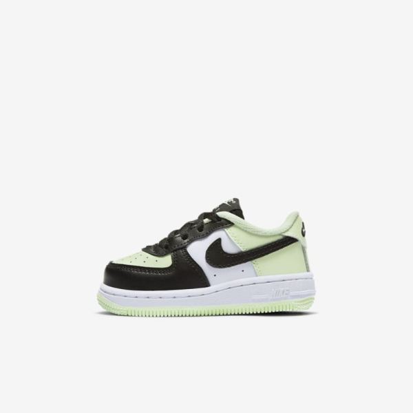 Kids Nike Force 1 Low | Barely Volt / White / Black