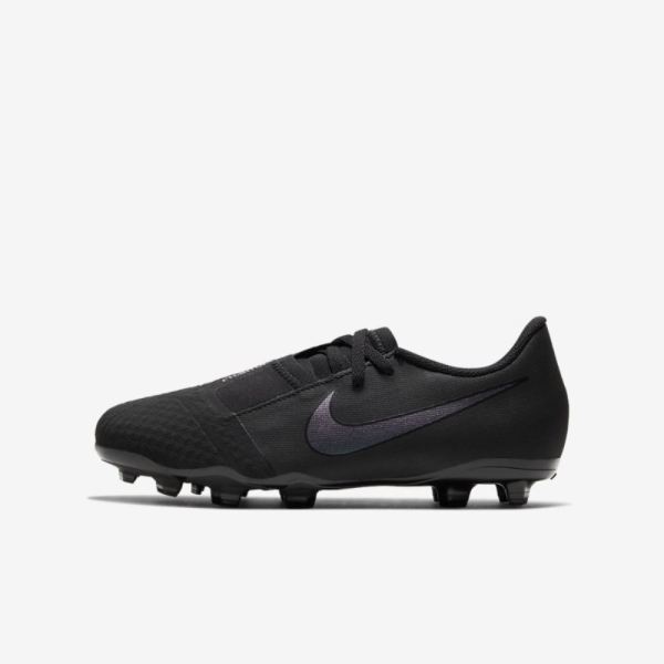 Kids Nike Jr. Phantom Venom Academy FG | Black / Black