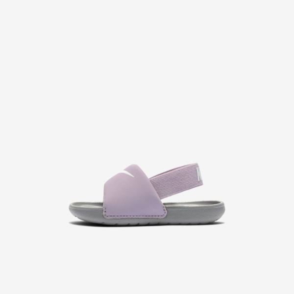 Kids Nike Kawa | Iced Lilac / Particle Grey / White - Click Image to Close