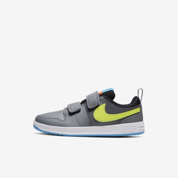 Kids Nike Pico 5 | Smoke Grey / Laser Blue / Hyper Crimson / Lemon Venom