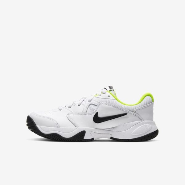 NikeCourt Jr. Lite 2 | White / Volt / Black