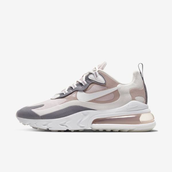 Kids Nike Air Max 270 React | Plum Chalk / Stone Mauve / Smoke Grey / Summit White - Click Image to Close