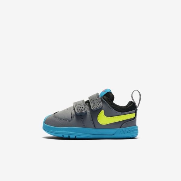 Kids Nike Pico 5 | Smoke Grey / Laser Blue / Hyper Crimson / Lemon Venom