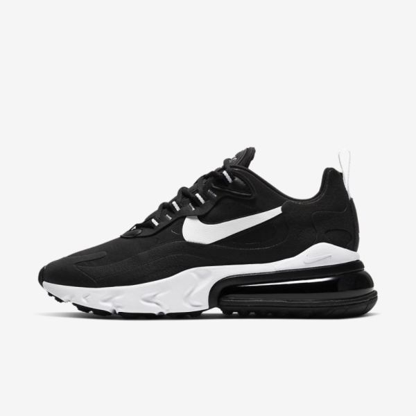 Kids Nike Air Max 270 React | Black / Black / Black / White