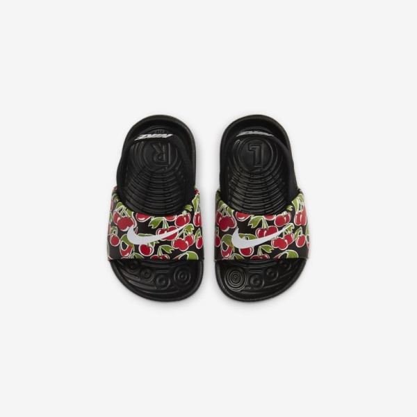 Kids Nike Kawa SE Picnic | Black / Track Red / Pear / White