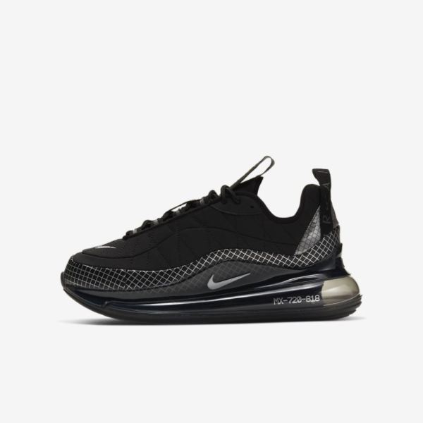 Kids Nike MX-720-818 | Black / Black / Anthracite / Metallic Silver