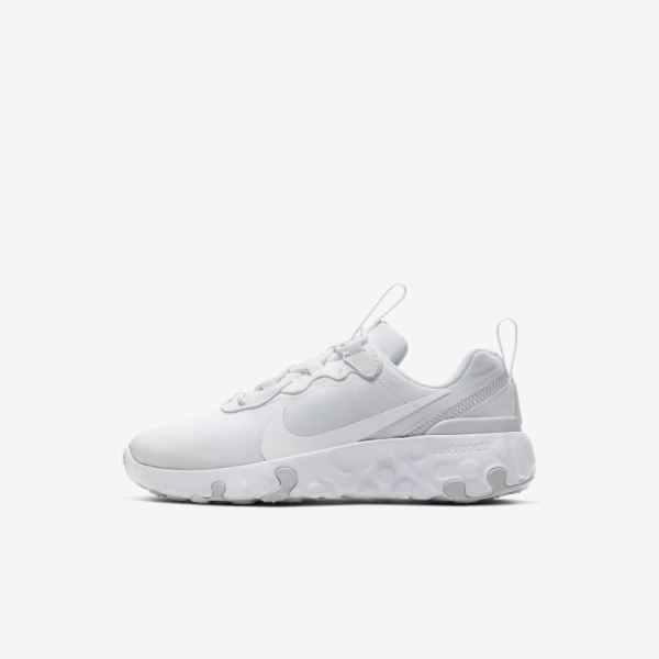 Kids Nike Renew Element 55 | White / Pure Platinum