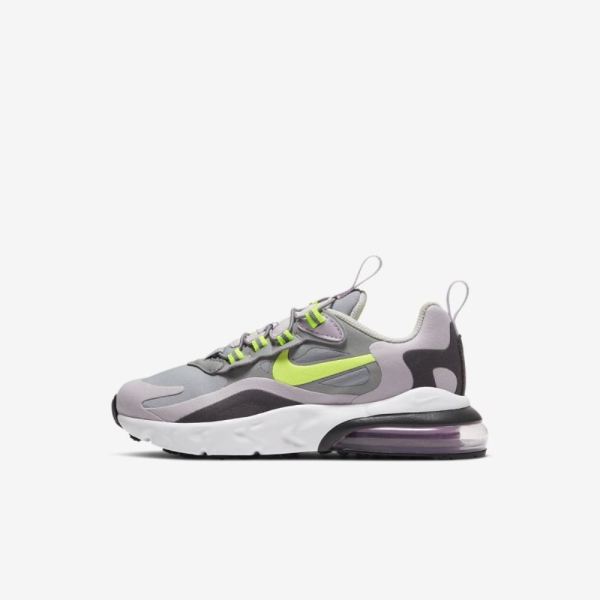 Kids Nike Air Max 270 RT | Particle Grey / Iced Lilac / Off Noir / Lemon Venom