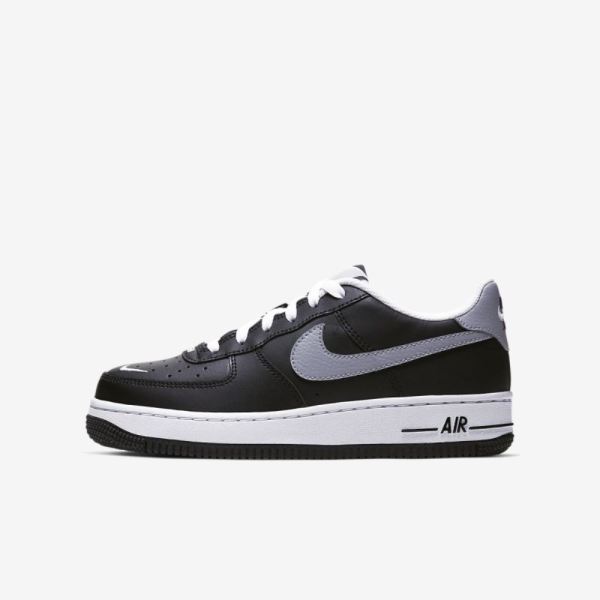 Kids Nike Air Force 1 LV8 | Black / White / Wolf Grey - Click Image to Close