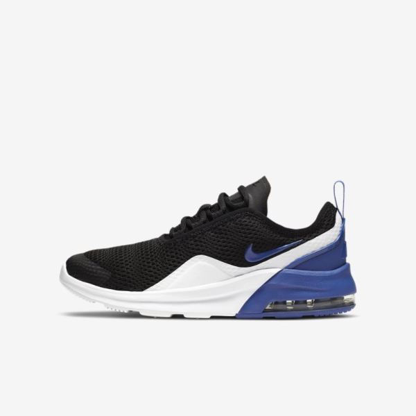 Kids Nike Air Max Motion 2 | Black / White / Game Royal