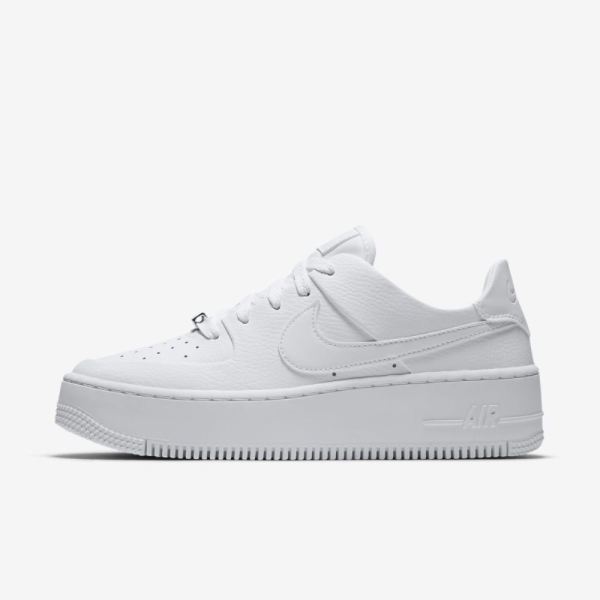 Kids Nike Air Force 1 Sage Low | White / White / White