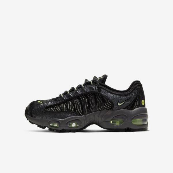 Kids Nike Air Max Tailwind IV SE | Gunsmoke / Black / Opti Yellow / Barely Volt